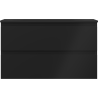Mexen Orio meuble de salle de bain 80 cm avec lavabo Vela, 2 tiroirs, noir mat - 91A10-08047-2-BFF71-W23M71