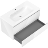 Mexen Orio meuble de salle de bain 90 cm avec lavabo Vela, 2 tiroirs, blanc brillant - 91A10-09047-2-BFF00-W23M00