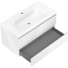 Mexen Orio meuble de salle de bains 90 cm avec lavabo Vela, 2 tiroirs, blanc brillant - 91A10-09047-2-BFF00-W23M00