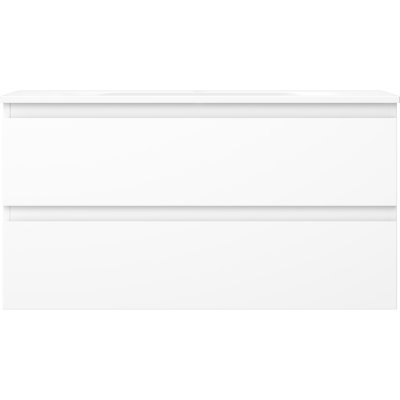 Mexen Orio meuble de salle de bain 90 cm avec lavabo Vela, 2 tiroirs, blanc mat - 91A10-09047-2-BFF01-W23M01