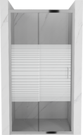 Mexen Apia portes de douche coulissantes 125 cm, rayures, chrome - 845-125-000-01-20