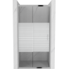Porte de douche coulissante Mexen Apia 95 cm, rayures, chrome - 845-095-000-01-20