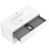Mexen Orio meuble de salle de bain 100 cm avec lavabo Vela, 2 tiroirs, blanc brillant - 91A10-10047-2-BFF00-W23M00