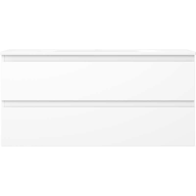 Mexen Orio armoire de salle de bain 100 cm avec lavabo Vela, 2 tiroirs, blanc mat - 91A10-10047-2-BFF01-W23M01