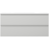 Mexen Orio meuble de salle de bain 100 cm avec lavabo Vela, 2 tiroirs, gris mat/blanc mat - 91A10-10047-2-BFF62-W23M01