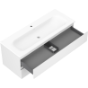 Mexen Orio meuble de salle de bains 120 cm avec lavabo Vela, 2 tiroirs, blanc mat - 91A10-12047-2-BFF01-W23M01