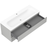 Mexen Orio meuble de salle de bains 120 cm avec lavabo Vela, 2 tiroirs, gris mat/blanc mat - 91A10-12047-2-BFF62-W23M01