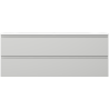 Mexen Orio meuble de salle de bains 120 cm avec lavabo Vela, 2 tiroirs, gris mat/blanc mat - 91A10-12047-2-BFF62-W23M01