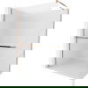 Mexen Kioto+ paroi de douche avec étagère Walk-in 70 x 200 cm, givre, or rose - 800-070-121-60-30