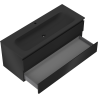 Mexen Orio meuble de salle de bain 120 cm avec lavabo Vela, 2 tiroirs, noir mat - 91A10-12047-2-BFF71-W23M71