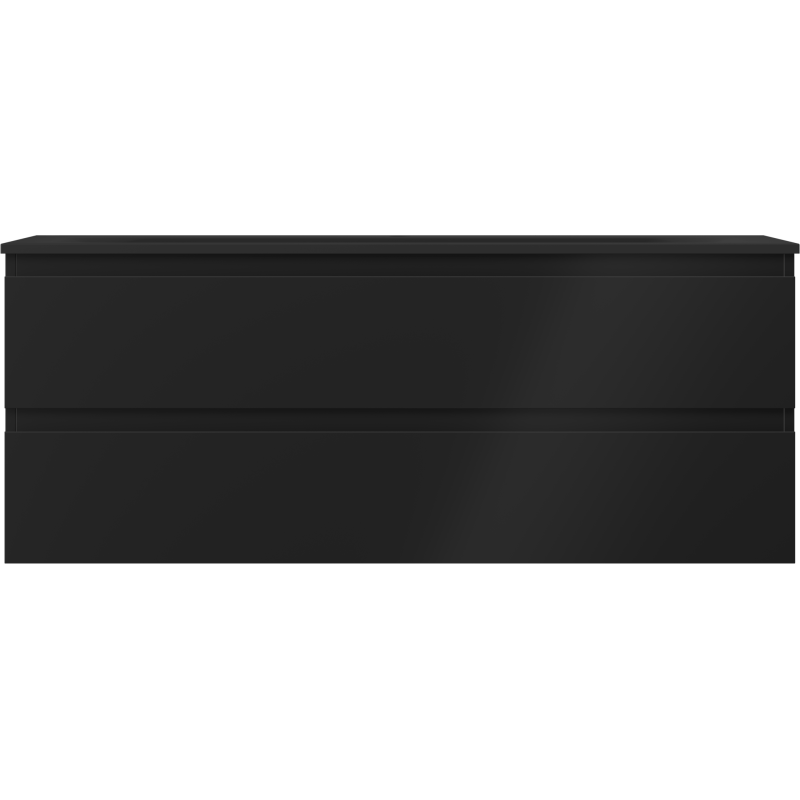 Mexen Orio meuble de salle de bain 120 cm avec lavabo Vela, 2 tiroirs, noir mat - 91A10-12047-2-BFF71-W23M71