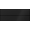 Mexen Orio meuble de salle de bain 120 cm avec lavabo Vela, 2 tiroirs, noir mat - 91A10-12047-2-BFF71-W23M71