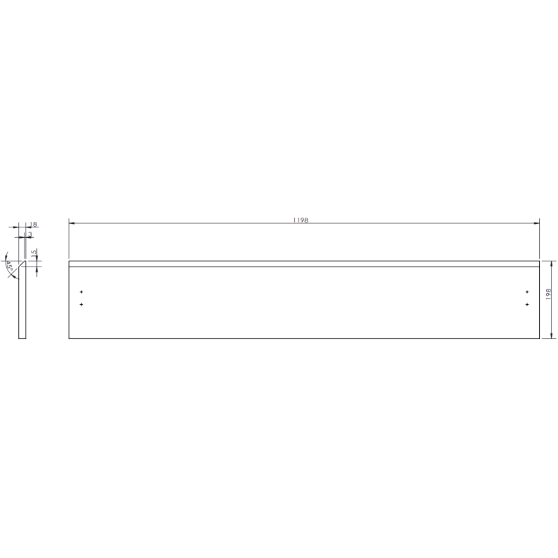 Mexen Orio meuble de salle de bain 120 cm avec lavabo Vela, 2 tiroirs, noir mat - 91A10-12047-2-BFF71-W23M71