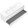 Mexen Orio meuble de salle de bains 140 cm avec lavabo Vela, 2 tiroirs, blanc mat - 91A10-14047-2-BFF01-W23M01