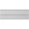 Mexen Orio meuble de salle de bain 140 cm avec lavabo Vela, 2 tiroirs, gris mat/blanc mat - 91A10-14047-2-BFF62-W23M01
