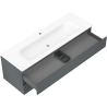 Mexen Orio meuble de salle de bain 140 cm avec lavabo Vela, 2 tiroirs, graphite mat/blanc mat - 91A10-14047-2-BFF66-W23M01