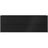 Mexen Orio meuble de salle de bain 140 cm avec lavabo Vela, 2 tiroirs, noir mat - 91A10-14047-2-BFF71-W23M71