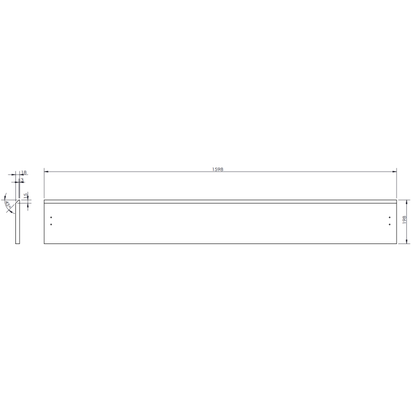 Mexen Orio meuble de salle de bains 160 cm avec lavabo Vela, 2 tiroirs, graphite mat / blanc mat - 91A10-16047-2-BFF66-W23M01