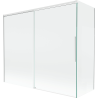 Mexen Rox paroi de baignoire 2 battants coulissants 180 + 80 x 150 cm, transparent, blanc - 8C9-180-080-20-00