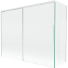 Mexen Rox paroi de baignoire à deux volets coulissants 190 + 80 x 150 cm, transparent, blanc - 8C9-190-080-20-00