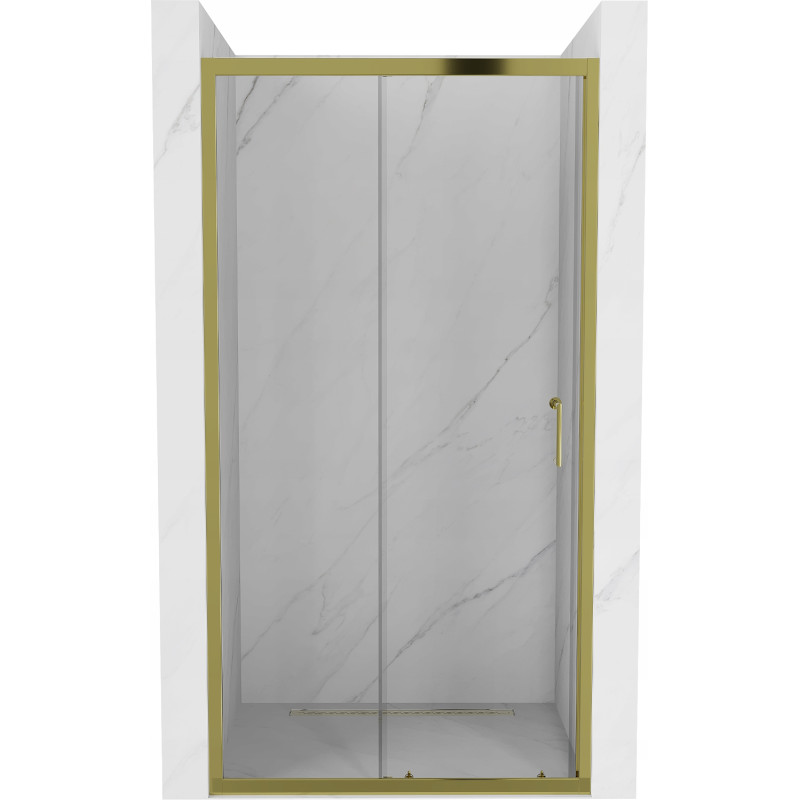 Mexen Apia porte de douche coulissante 115 cm, transparent, dorée - 845-115-000-50-00