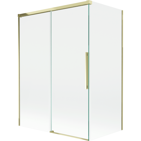 Mexen Rox paroi de douche coulissante à 2 volets 120 + 70 x 150 cm, transparent, doré - 8C9-120-070-50-00