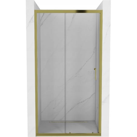 Mexen Apia portes de douche coulissantes 120 cm, transparentes, dorées - 845-120-000-50-00