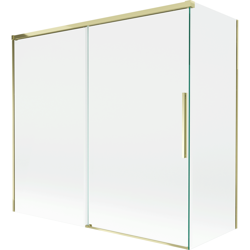 Mexen Rox paroi de douche 2 panneaux coulissants 170 + 75 x 150 cm, transparent, doré - 8C9-170-075-50-00