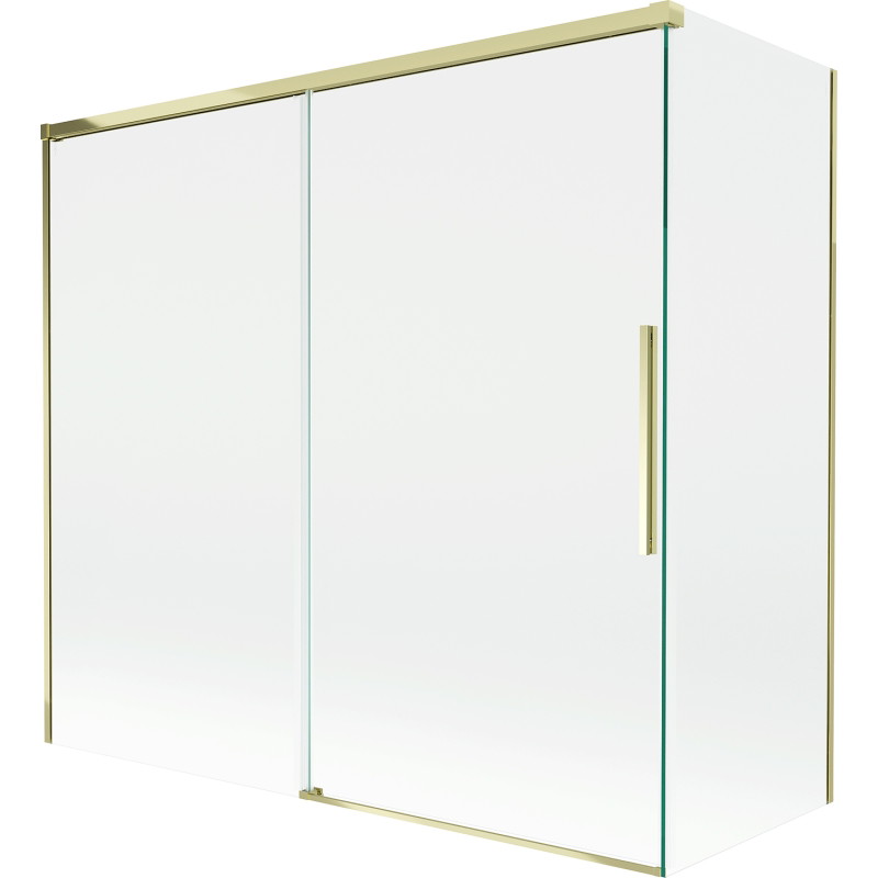 Mexen Rox paroi de baignoire 2 volets coulissants 170 + 80 x 150 cm, transparent, or - 8C9-170-080-50-00