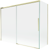Mexen Rox paroi de douche à 2 battants, coulissante 190 + 80 x 150 cm, transparent, doré - 8C9-190-080-50-00