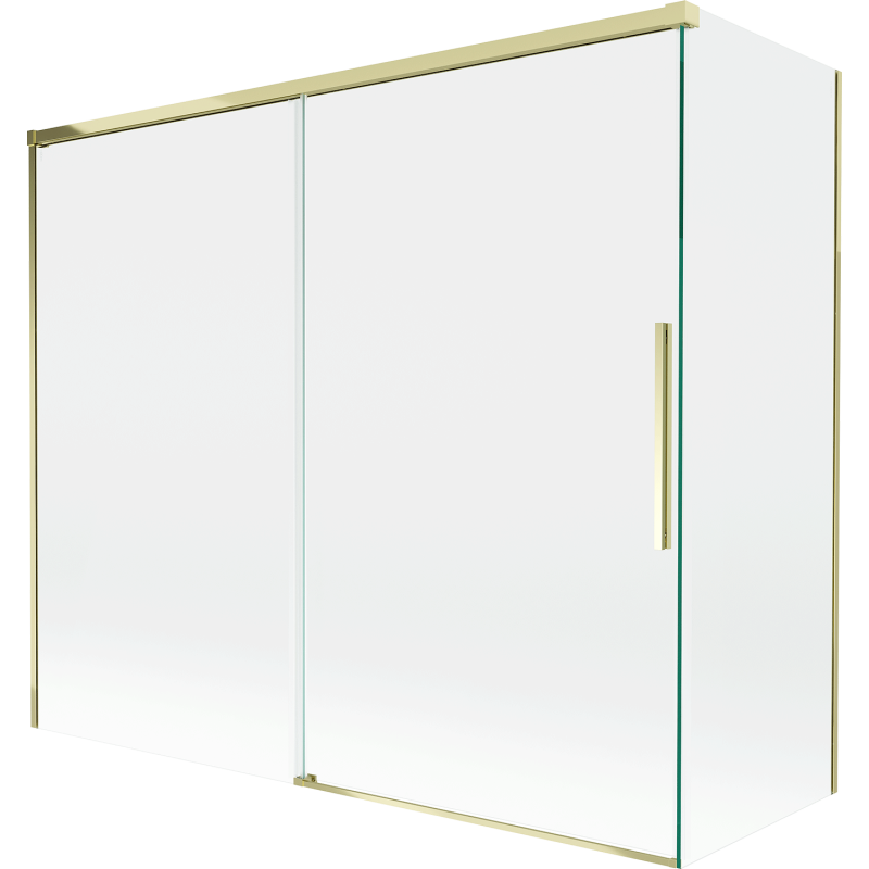 Mexen Rox paroi de baignoire 2 panneaux coulissants 180 + 90 x 150 cm, transparent, doré - 8C9-180-090-50-00