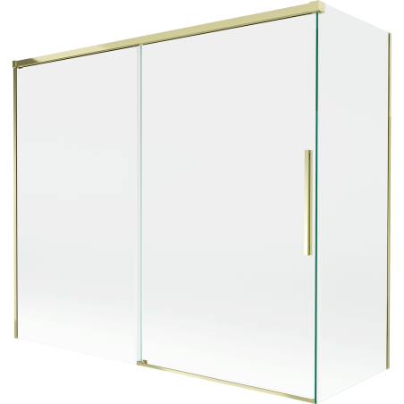 Mexen Rox paroi de baignoire 2 panneaux coulissants 180 + 90 x 150 cm, transparent, doré - 8C9-180-090-50-00