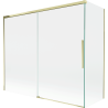 Mexen Rox paroi de baignoire 2 panneaux coulissants 180 + 90 x 150 cm, transparent, doré - 8C9-180-090-50-00