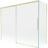 Mexen Rox paravent de baignoire coulissant à 2 panneaux 120 + 70 x 150 cm, transparent, or brossé - 8C9-120-070-55-00