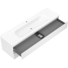Mexen Orio meuble de salle de bains 160 cm avec lavabo Vela, 2 tiroirs, blanc mat - 91A10-16047-2-BFF01-W23M01