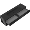 Mexen Orio meuble de salle de bain 160 cm avec lavabo Vela, 2 tiroirs, brillant noir/mat noir - 91A10-16047-2-BFF70-W23M71