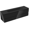 Mexen Orio meuble de salle de bain 160 cm avec lavabo Vela, 2 tiroirs, noir brillant/noir mat - 91A10-16047-2-BFF70-W23M71