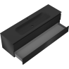 Mexen Orio meuble de salle de bain 160 cm avec lavabo Vela, 2 tiroirs, noir mat - 91A10-16047-2-BFF71-W23M71