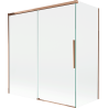Mexen Rox écran de baignoire coulissant 2 volets 150 + 70 x 150 cm, transparent, or rose - 8C9-150-070-60-00