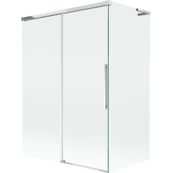 Mexen Rox L paroi de baignoire coulissante à 2 volets 120 + 70 x 150 cm, transparent, chrome - 8C9L-120-070-01-00