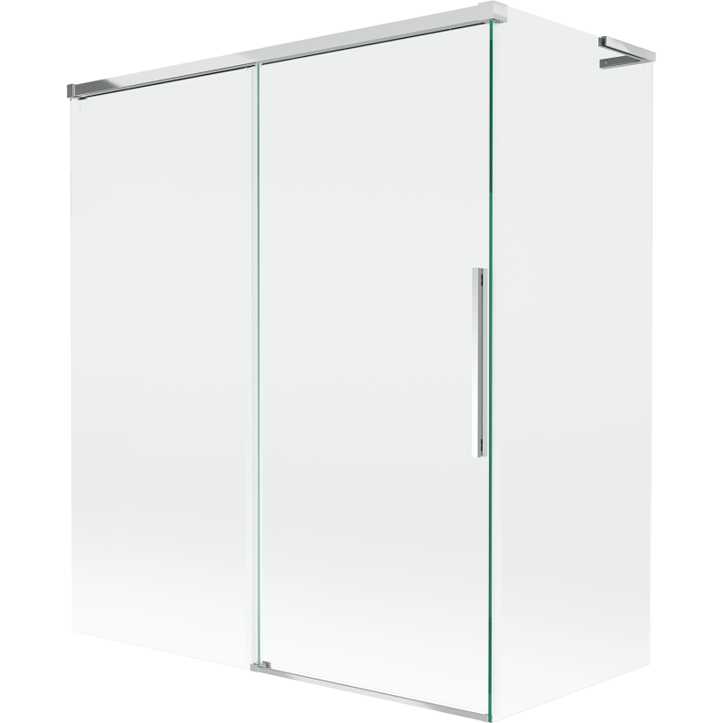 Mexen Rox L pare-douche 2 volets coulissants 140 + 70 x 150 cm, transparent, chrome - 8C9L-140-070-01-00