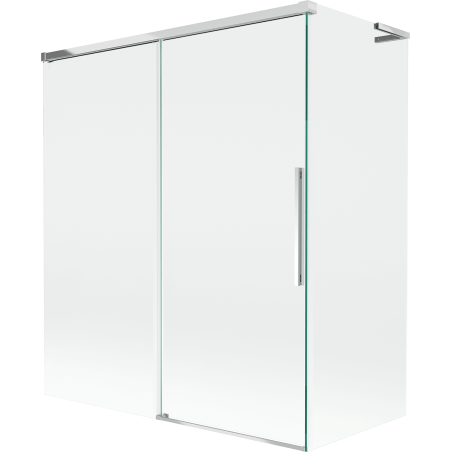 Mexen Rox L paroi de douche de baignoire coulissante 2 volets 140 + 70 x 150 cm, transparent, chrome - 8C9L-140-070-01-00