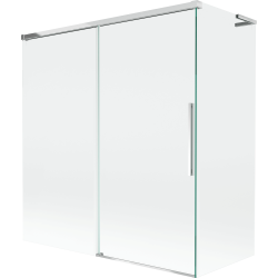 Mexen Rox L paroi de baignoire à 2 volets coulissants 150 + 70 x 150 cm, transparent, chrome - 8C9L-150-070-01-00
