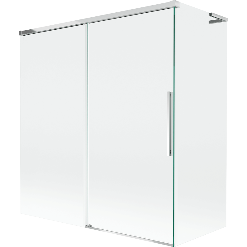 Mexen Rox L paroi de baignoire 2 volets coulissants 150 + 70 x 150 cm, transparent, chrome - 8C9L-150-070-01-00