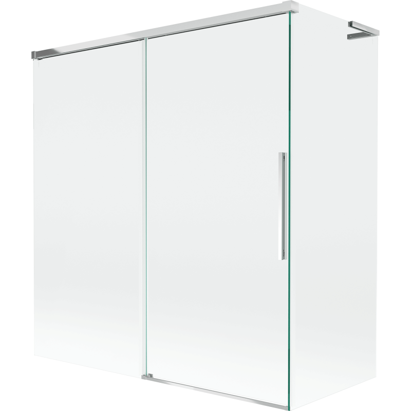 Mexen Rox L paroi de baignoire à 2 volets coulissants 150 + 70 x 150 cm, transparent, chrome - 8C9L-150-070-01-00