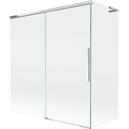 Mexen Rox L paroi de baignoire 2 volets coulissants 150 + 70 x 150 cm, transparent, chrome - 8C9L-150-070-01-00