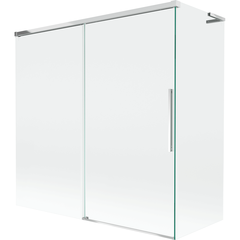 Mexen Rox L paroi de baignoire coulissante à 2 volets 160 + 70 x 150 cm, transparent, chrome - 8C9L-160-070-01-00