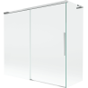 Paroi de baignoire coulissante à 2 volets Mexen Rox L 170 + 70 x 150 cm, transparent, chrome - 8C9L-170-070-01-00