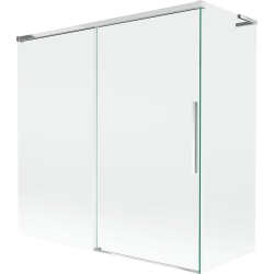 Mexen Rox L paroi de baignoire coulissante à 2 vantaux 160 + 75 x 150 cm, transparent, chrome - 8C9L-160-075-01-00