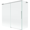 Mexen Rox L paroi de baignoire coulissante à 2 vantaux 160 + 75 x 150 cm, transparent, chrome - 8C9L-160-075-01-00